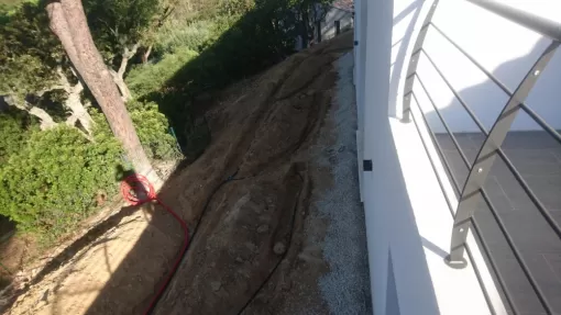 Réalisation d'épandage maison individuelle à Grimaud., Golfe de Saint-Tropez, RCVA BTP