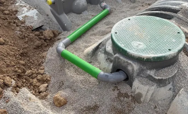 Réalisation d'un assainissement non collectif avec épandage en tunnels à Cogolin, Golfe de Saint-Tropez, RCVA BTP